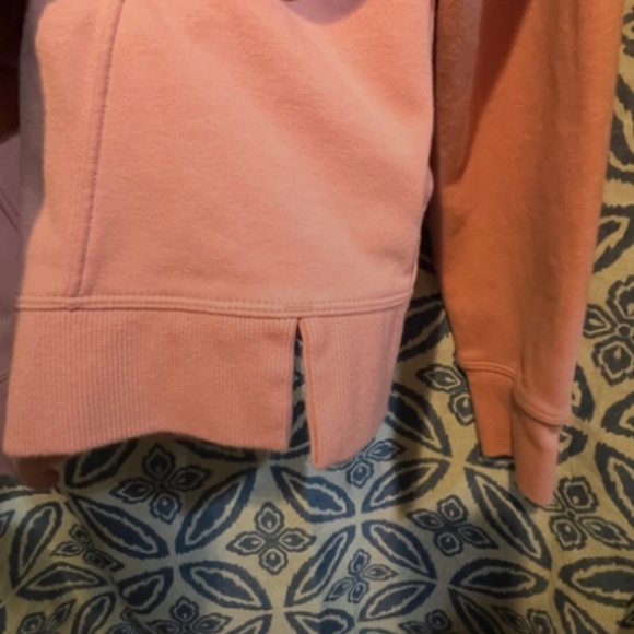 Athleta Girl Pink Cozy Sweatshirt Stronger Together Girls Medium 8/10 Fleece - Picture 5 of 13